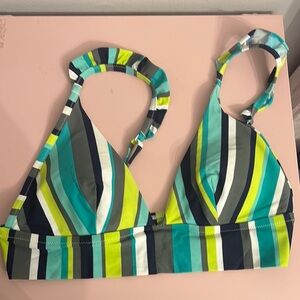 Aerie Multicolor Striped Bikini Top